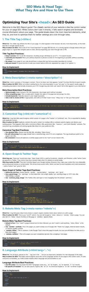 A Guide To SEO Meta & Head Tags image